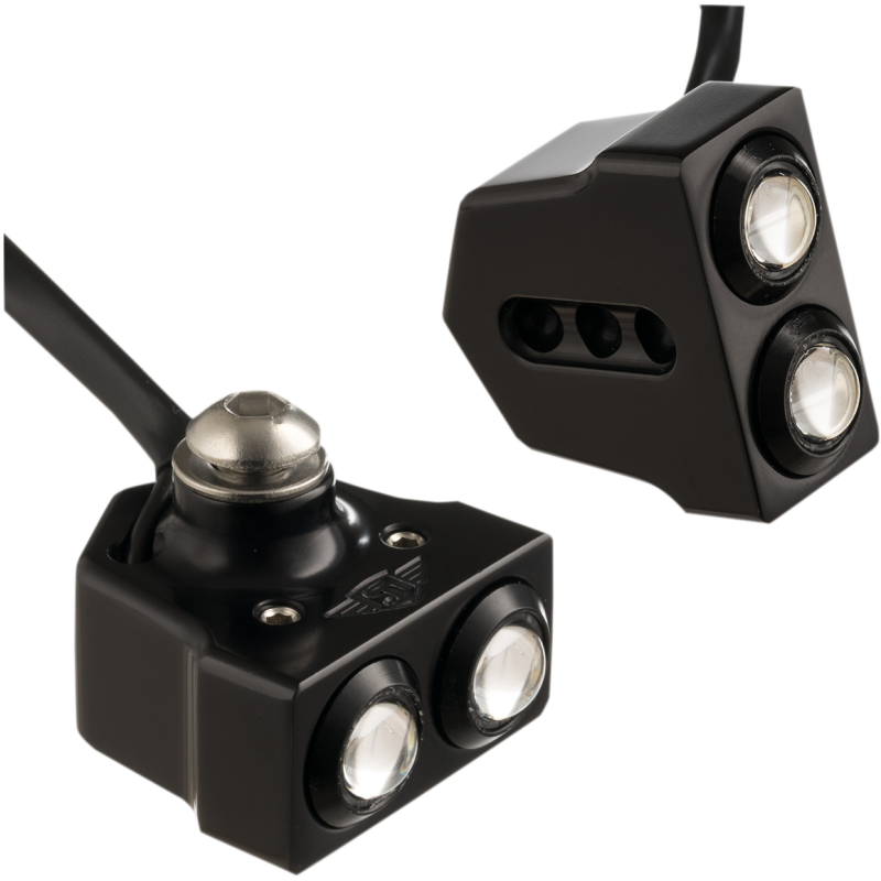 JOKER MACHINE DUAL RAT EYE SIDE MOUNT T/S RED BLACK (PR) 05-208-RB