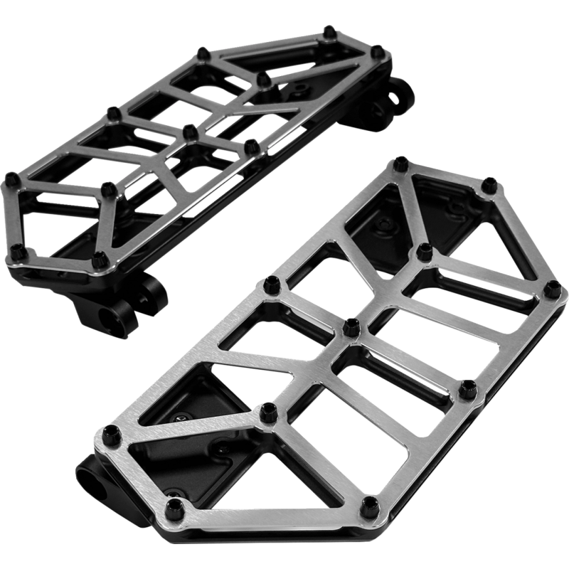 KODLIN NXL DRIVER FLOORBOARDS W/STAINLESS TOP BLACK K73253