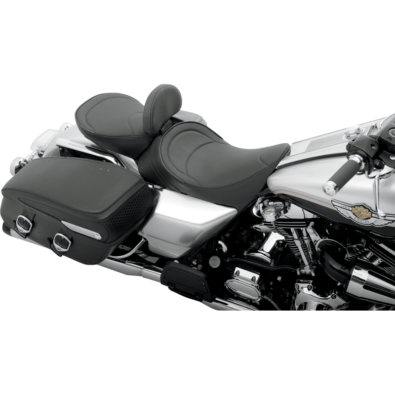 DRAG SPECIALTIES 97-07 FLHR SOLO FRT SEAT MILD STITCH 0801-0493
