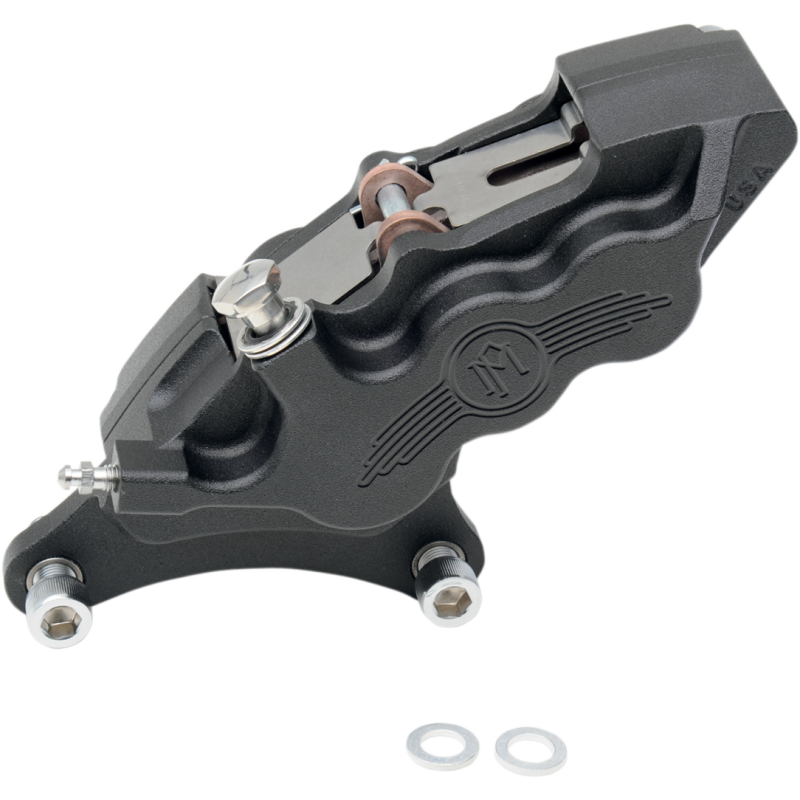 PERFORMANCE MACHINE 84-99FX/FLST FRT L/H BLK OPS CALIPER 0051-2909-SMB