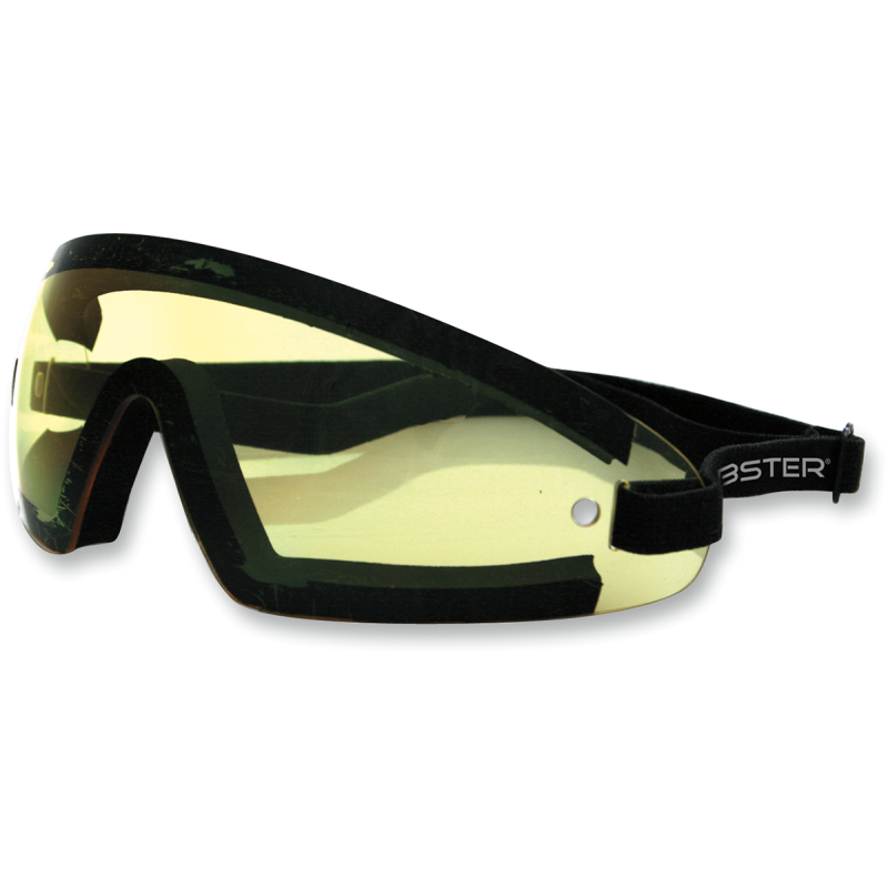 BOBSTER WRAP AROUND BLACK FRAME, YELLOW LENS BW201Y