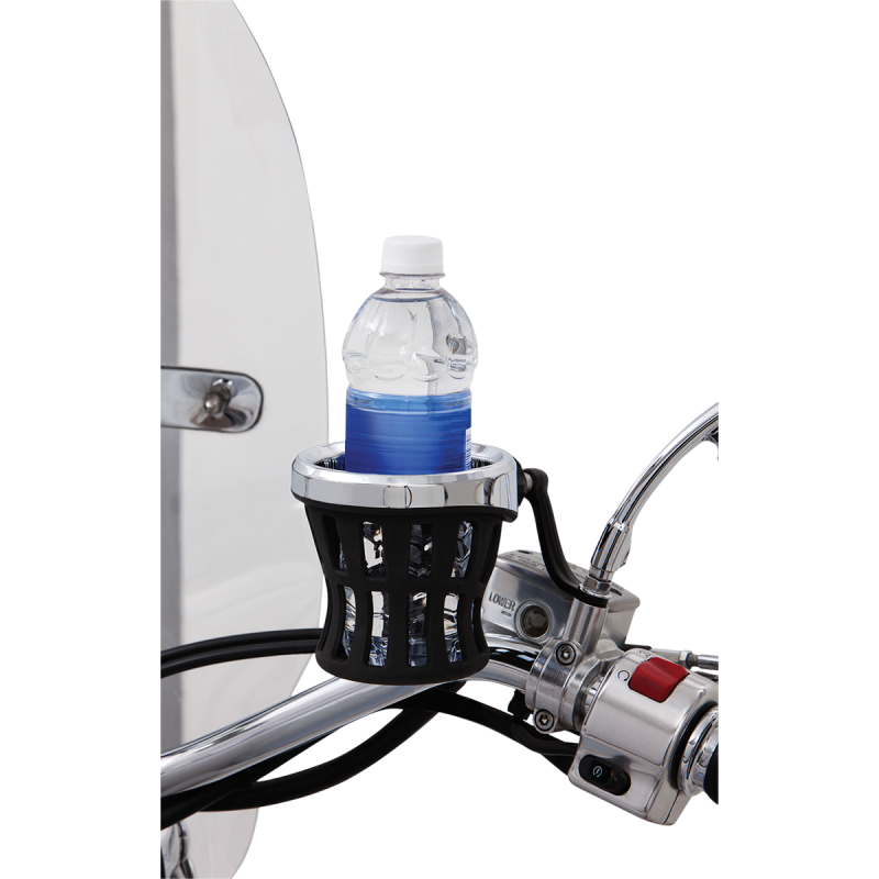 CIRO LLC DRINK HOLDER BLK W/ MIRROR MOUNT 50420
