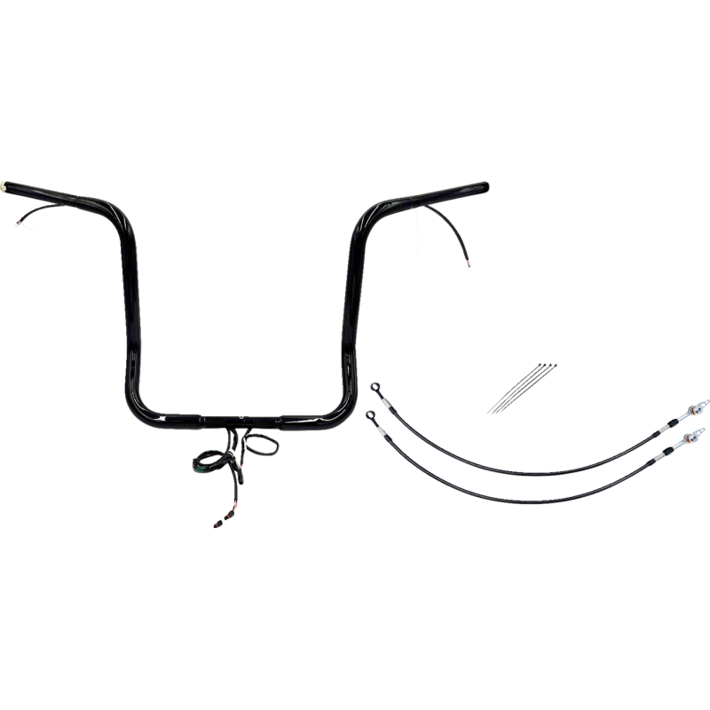 FAT BAGGERS INC HANDLEBAR KIT - POINTED TOP - 16" - BLACK 902216-B