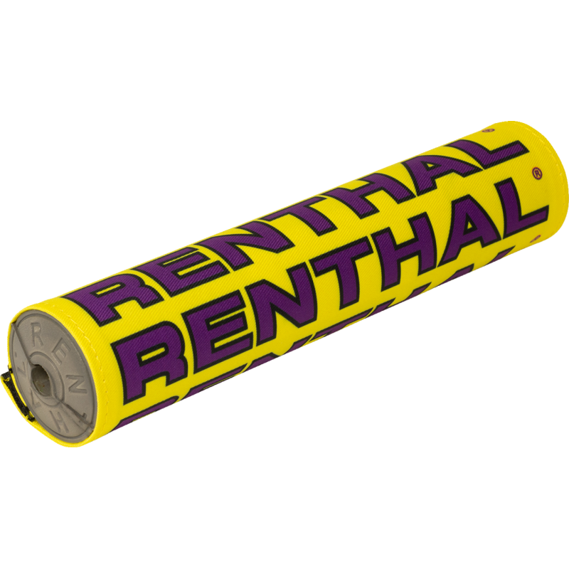 RENTHAL RENTHAL VINTAGE CLOTH SX BAR PAD YL/BK/PU GREY FOAM 10" P354 P354