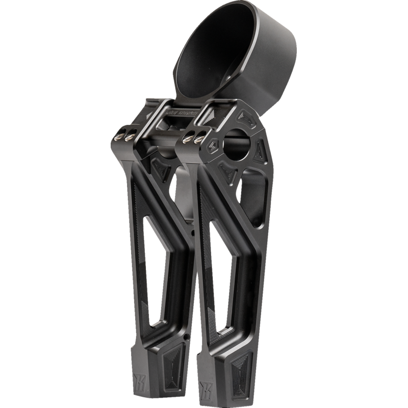 KODLIN FASTBACK RISER UNIVERSAL 8" WITH GAUGE BUCKET BLACK K55131