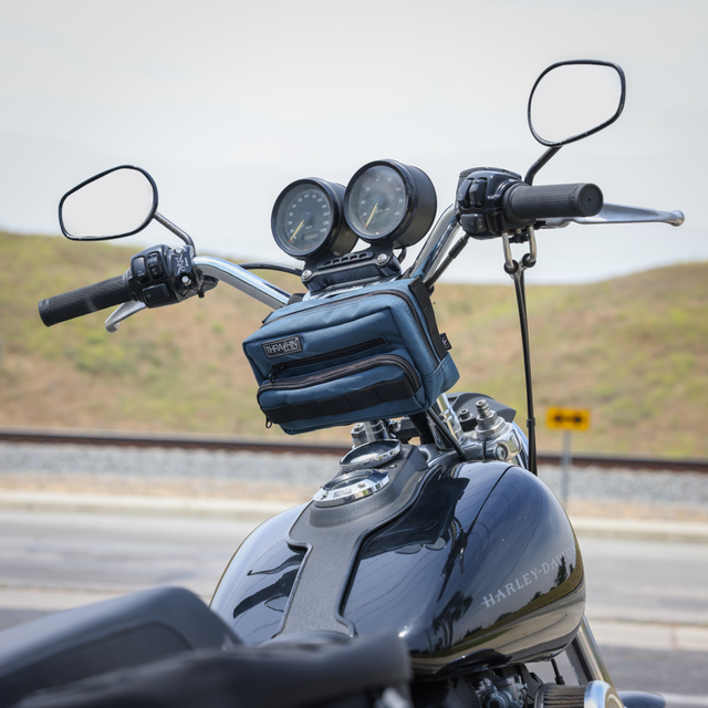 THRASHIN SUPPLY CO. BAG HANDLEBAR TSC BLUE THB-0023