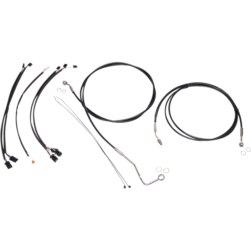 MAGNUM CONTROL CABLE KIT - XR - BLACK/CHROME 489421