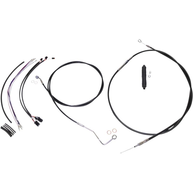MAGNUM CONTROL CABLE KIT - XR - BLACK/CHROME 489491