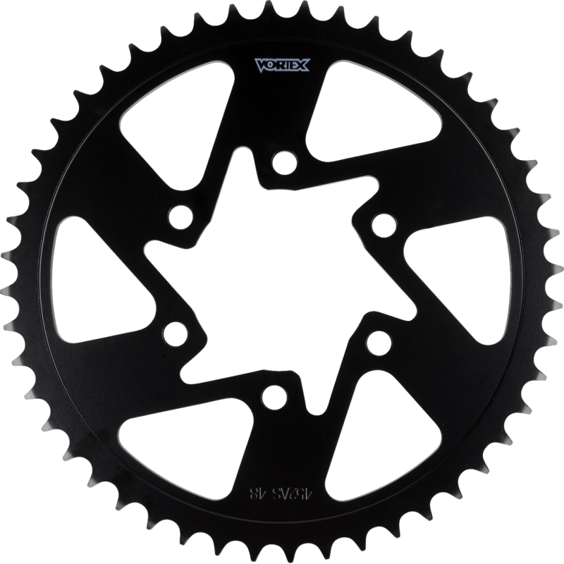 VORTEX SPROCKET VORTEX STEEL REAR 520-48 TOOTH BLK 452AS-48