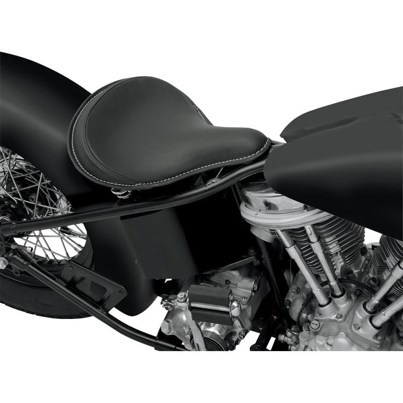 DRAG SPECIALTIES LARGE BLK SOLO SEAT LEATHER 0806-0048