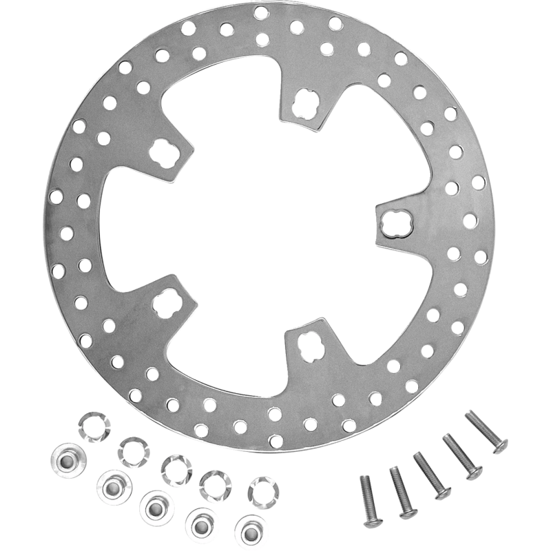 COASTAL MOTO 11.5" FRONT PERIMETER ROTOR FL STAINLESS W/HARDWARE SOLD EA CM-FR-115S