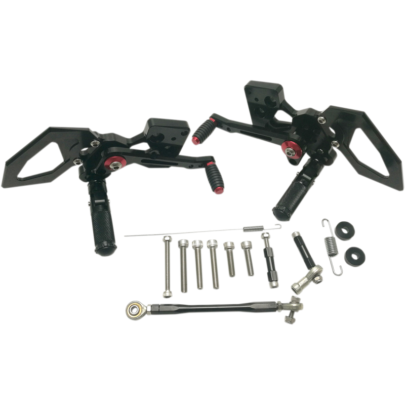 HOT BODIES REAR SET MGP KAW Z125 17-18 BLK 51602-2500