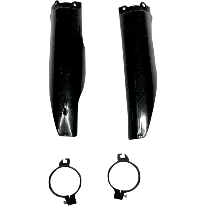 UFO KX125/250 04 FORK SLIDER PROTECTORS BLCK KA03752-001