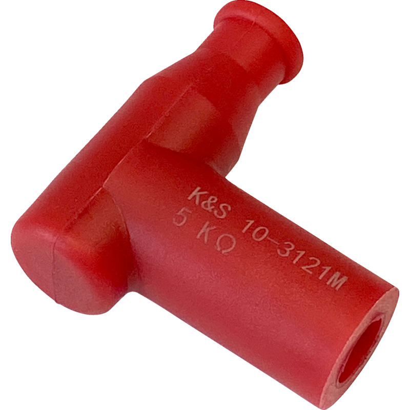 K&S TECHNOLOGIES CAP SPARK PLUG T TYPE RED 14MM 10-3121M