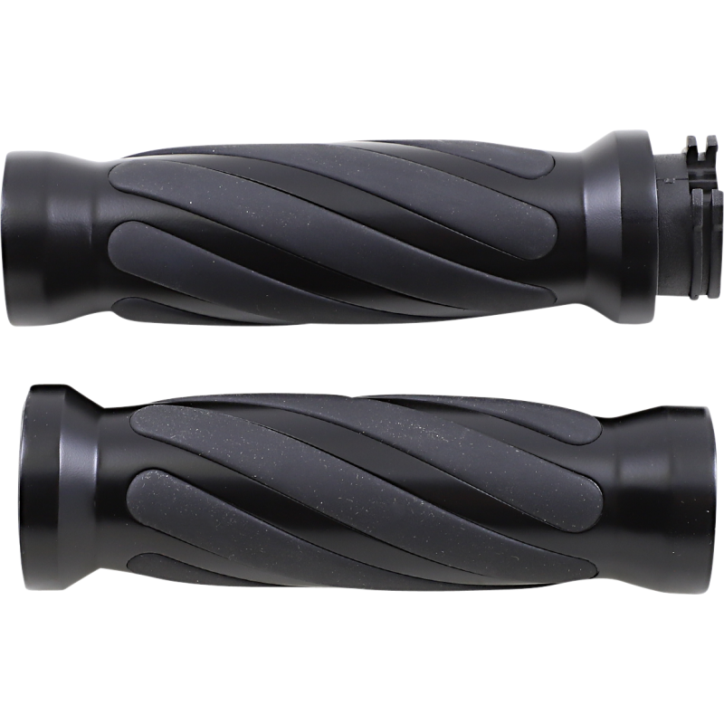 DRAG SPECIALTIES GRIP MBLACK TWISTED 81+ 17-0543MBD