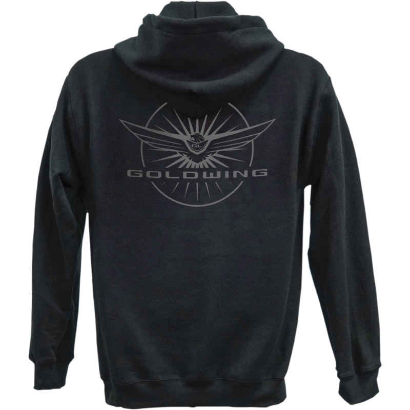 FACTORY EFFEX-APPAREL HOODY ZIP GOLDWING BLK 2X 25-88818