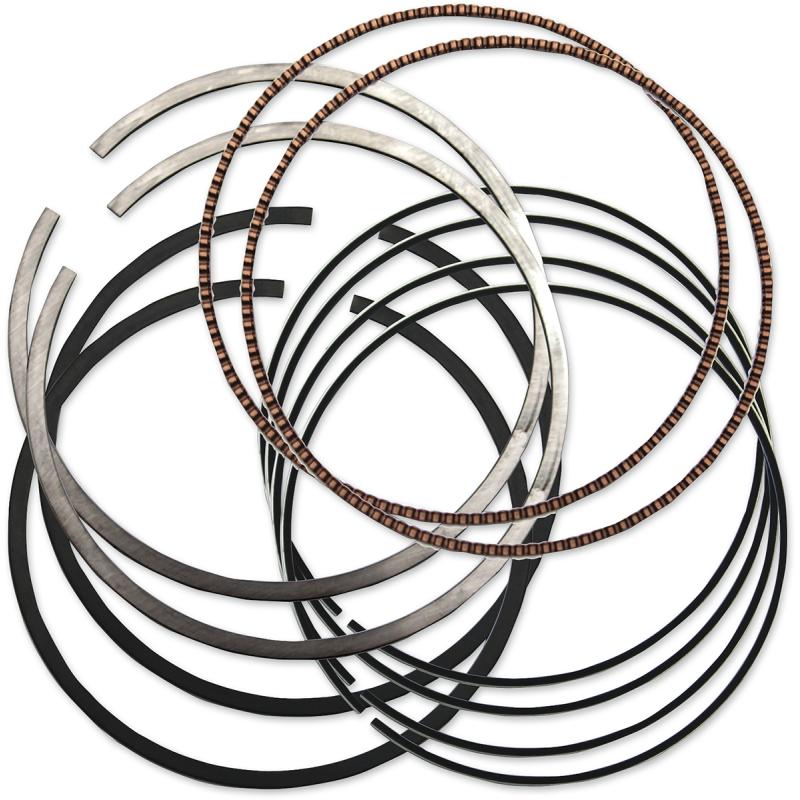 S&S CYCLE RING, SET, PISTON, 4-1/8", THIN RING PACK, STANDARD,1984-UP 940-0014