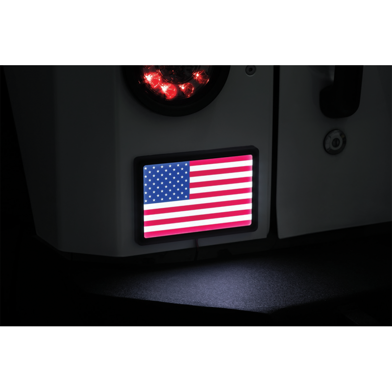 KURYAKYN FREEDOM FLAG L.E.D. L.E.D. LIGHT KIT, 4" X 6", BLACK PN 2892 KUR2892