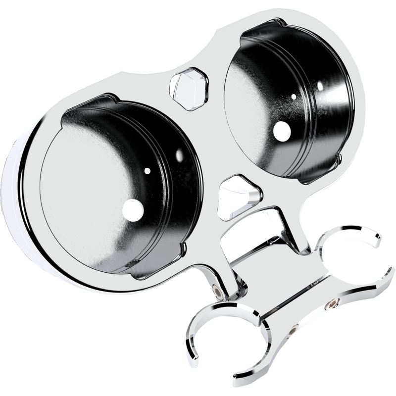 LA CHOPPERS GAUGE MOUNT T-BAR DUAL 1" CHROME LA-7398-02C