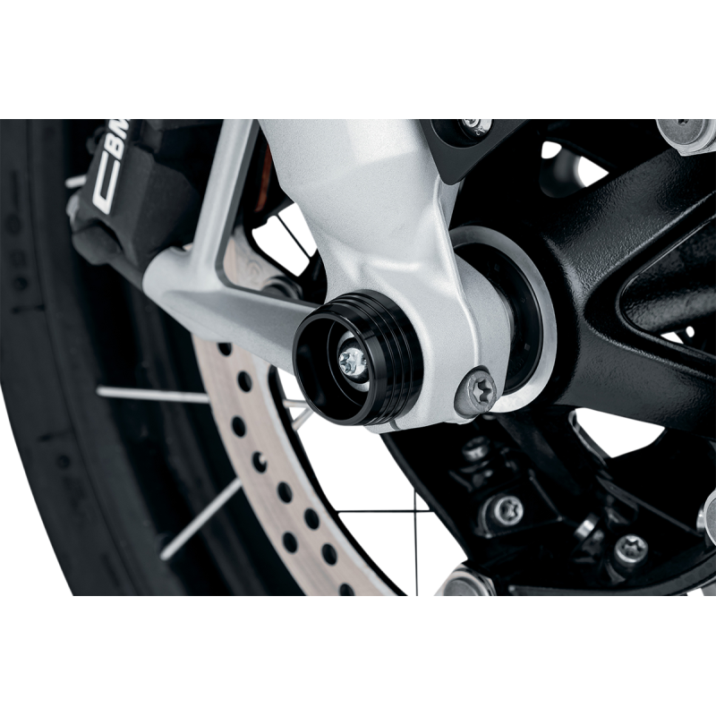 KURYAKYN LODESTAR FRT AXLE SLIDERS FOR BMW R 1200&1250, BLK PN 3804 KUR3804