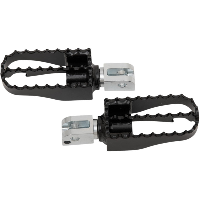 BURLY BRAND MX FOOTPEGS - PASSENGER - BLACK/CHROME B13-1008B