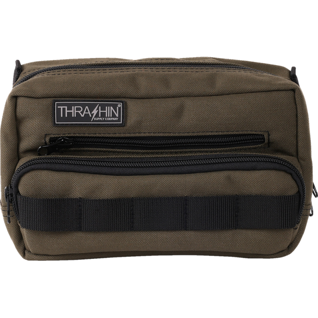 THRASHIN SUPPLY CO. BAG HANDLEBAR TSC PLUS GREEN THB-0010