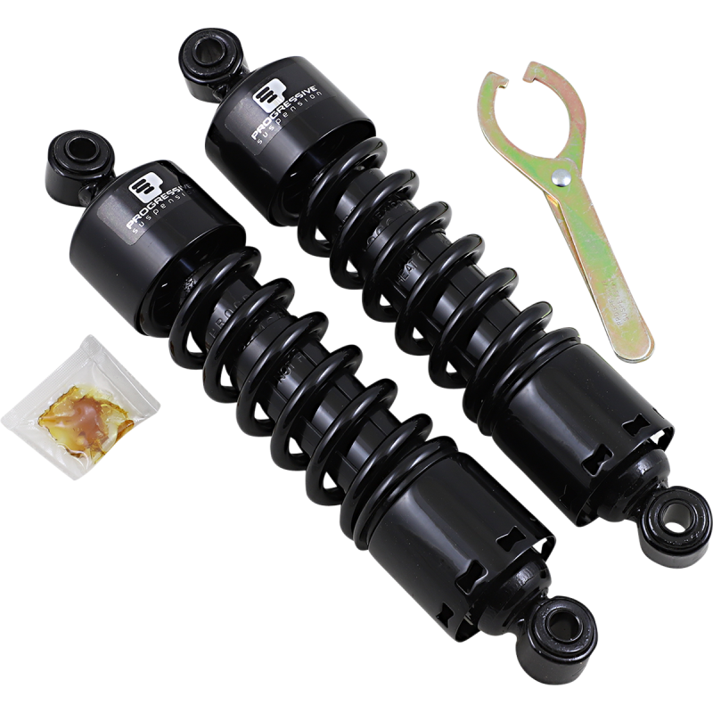 PROGRESSIVE SUSPENSION 12.5" 91-17 DYNA 412 STD BLACK SHOCKS 412-4038B