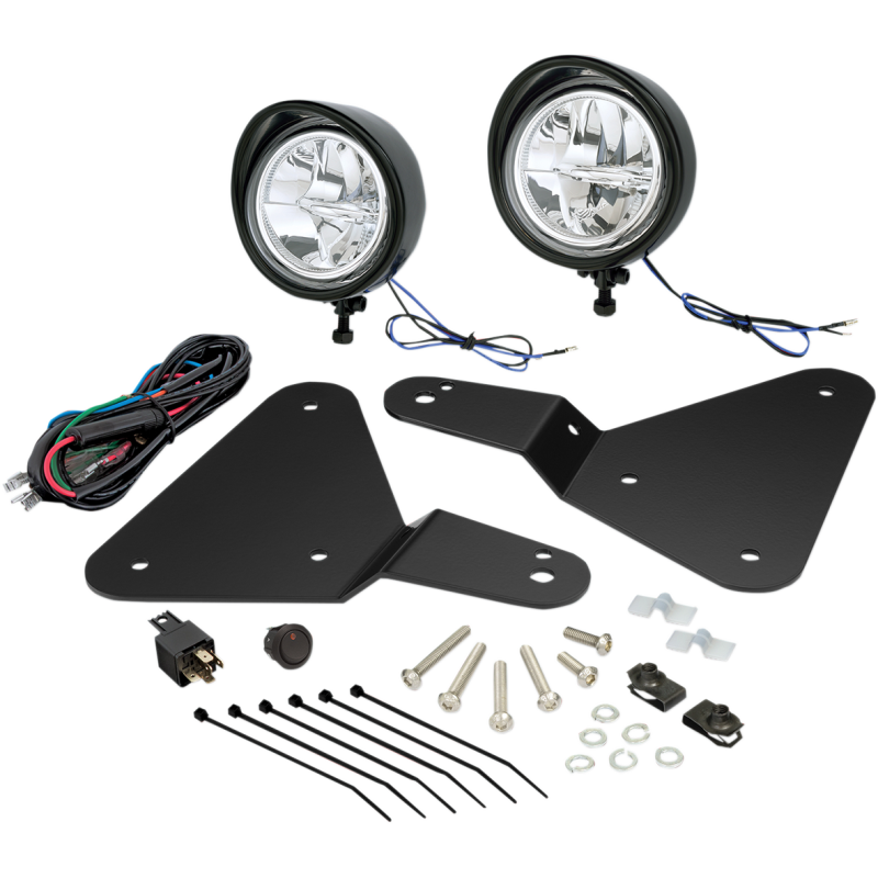SHOW CHROME 3 1/2"FOCUS BLACK LED CANAM F3 KT 41-302LBK