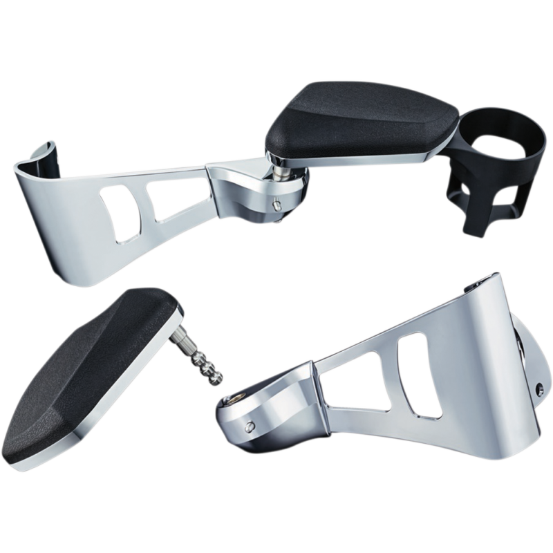 KURYAKYN PASSENGER ARMRESTS F/14-19 FLHT/TRIKE CHR PN 8955 KUR8955