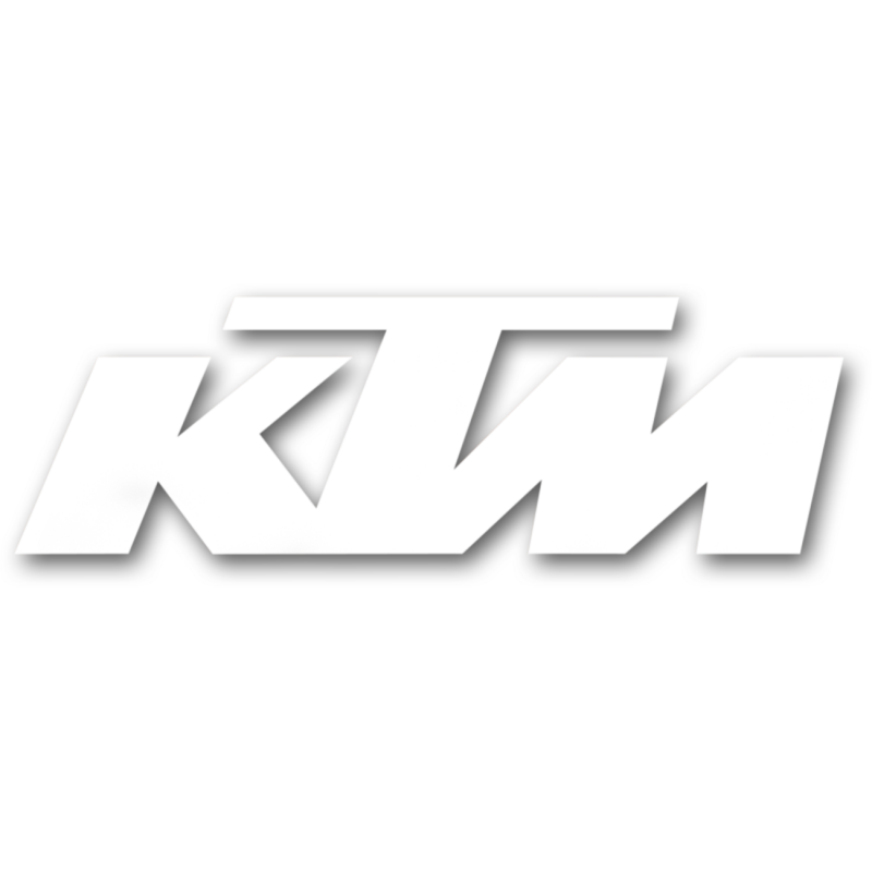 FACTORY EFFEX 3' DIE CUT STICKER - KTM (WHITE) 19-94554