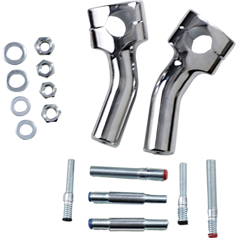 BARON KICKBACK RISERS CHROME PR BA-7410-U