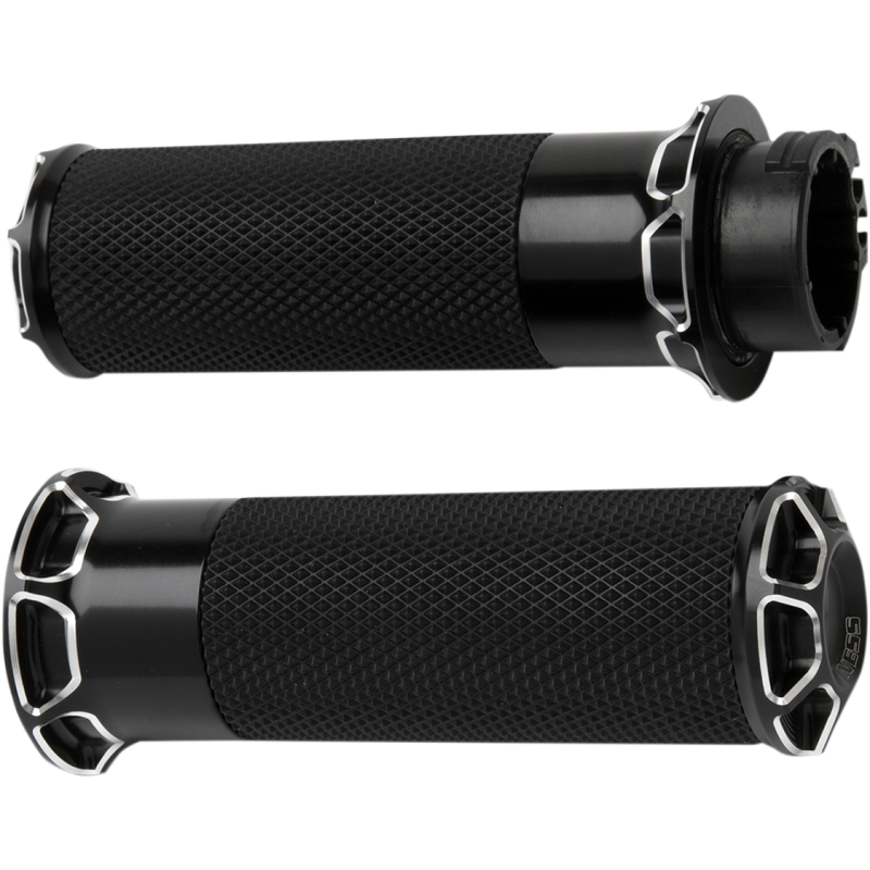 ARLEN NESS BEVELED FUSION GRIPS FBW BLACK 07-329