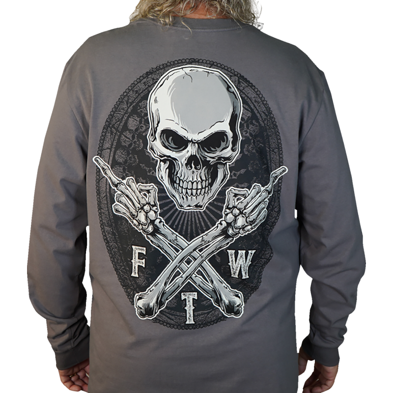 LETHAL THREAT FTW SKULL DARK GRAY LS M LS20877M