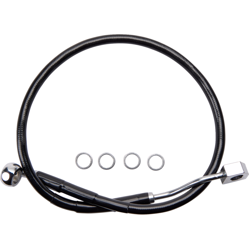DRAG SPECIALTIES BRAKE LINE RR ABS BL 618603-BLK