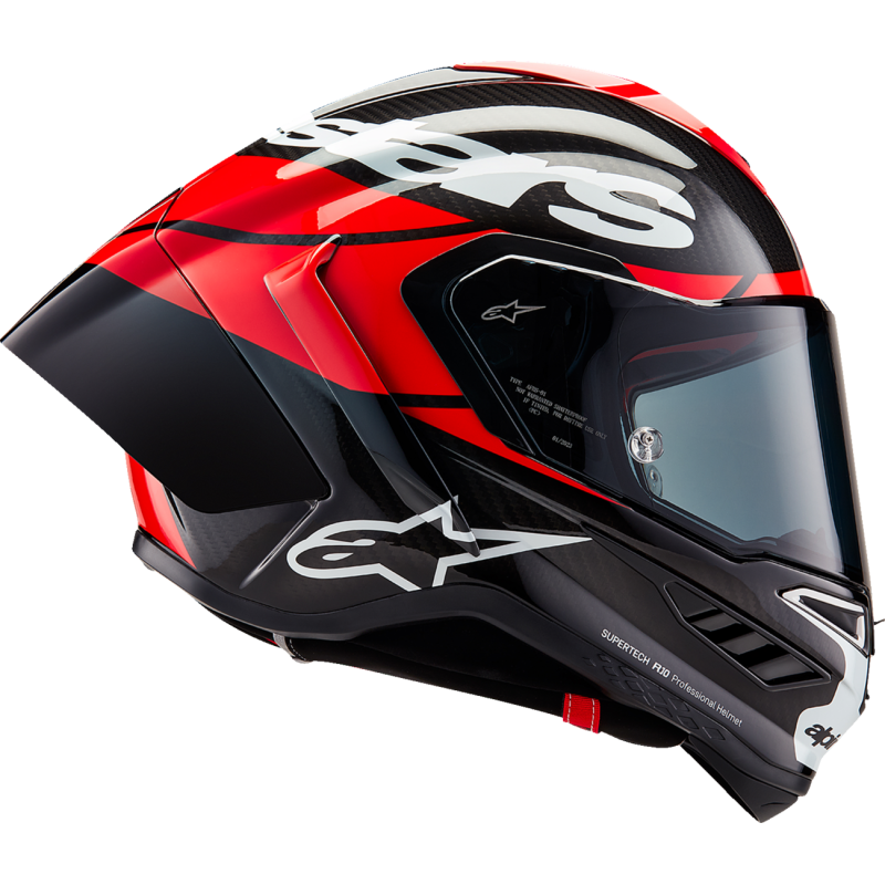 ALPINESTARS (ROAD) S-R10 ELEMENT HELMET CARB/R/W XXL 8200324-1363-2X