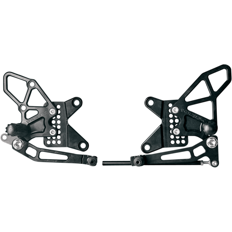 VORTEX 09-11 ZX6R REARSETS BLACK V2 RS415K