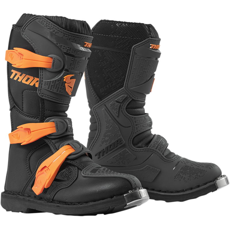 THOR BLITZ XP YTH BOOT CH/OR 6 3411-0515