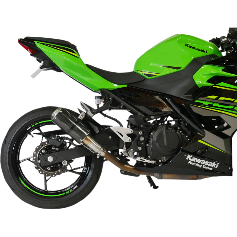 HOT BODIES SLIP-ON CARBON/SS MGP KAW NINJA 400 18' 51801-2404
