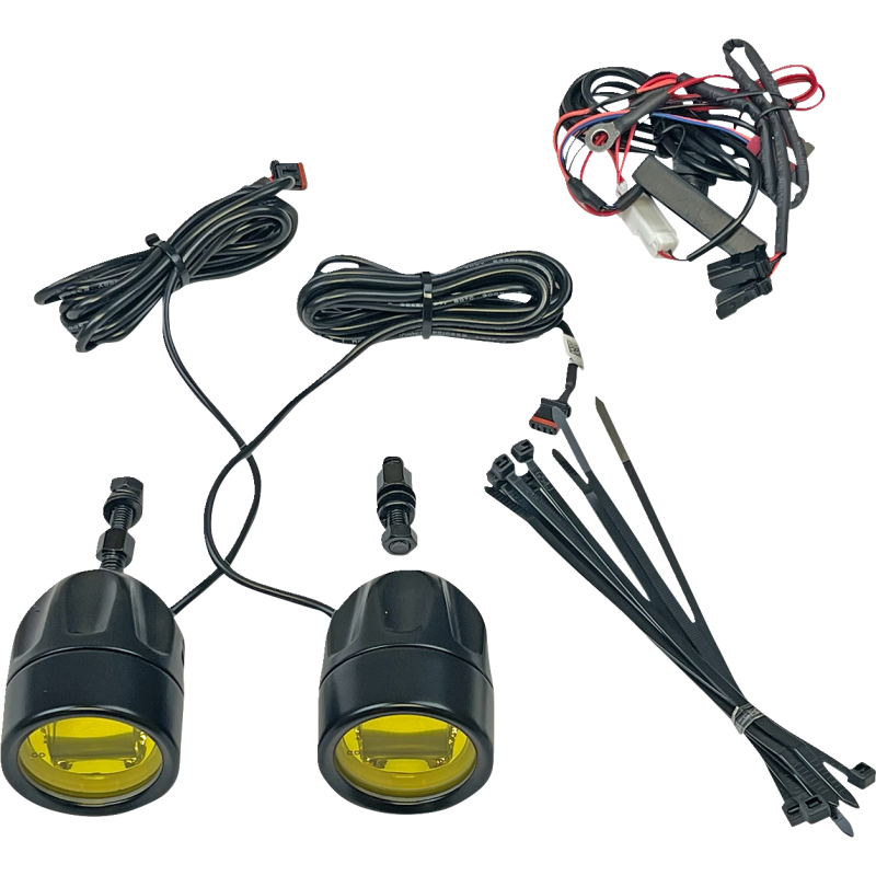 CUSTOM DYNAMICS LIGHT FOG BLK/ YELW UNIV  PR PB-FOG-UNV-YB