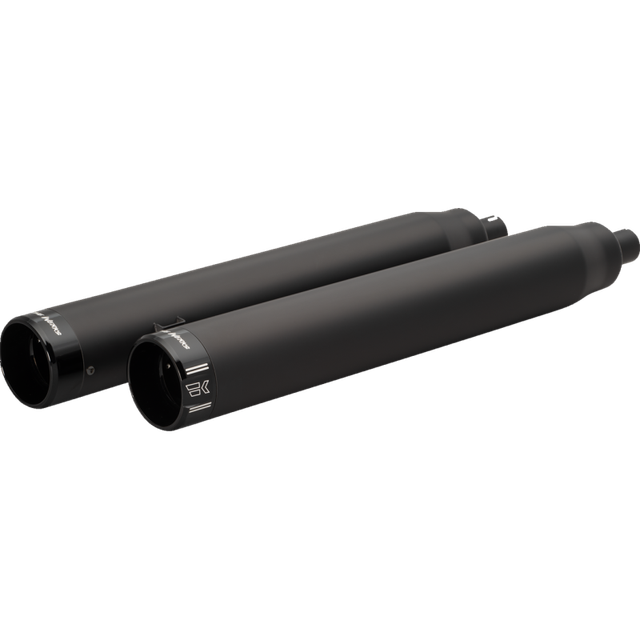 KHROME WERKS 4-1/2" WAR HAMMER MUFFLERS BLACK 202235