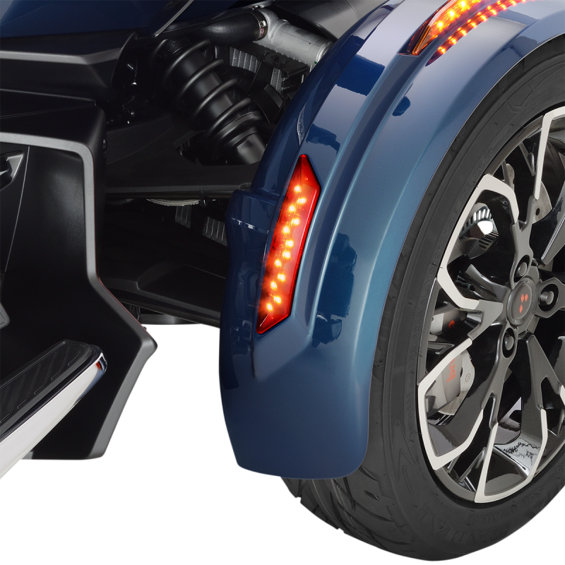 SHOW CHROME REAR FRONT FENDER MARKER LED PR 41-202