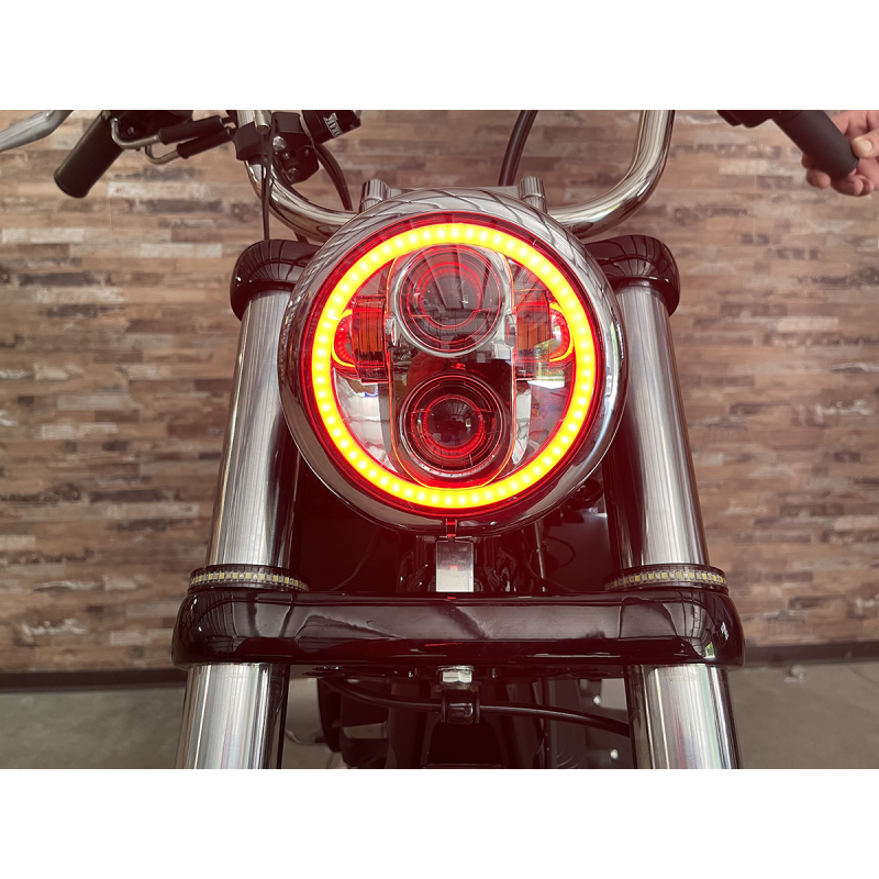 CUSTOM DYNAMICS HEADLIGHT PG 5.75"HALO C PG-575-C