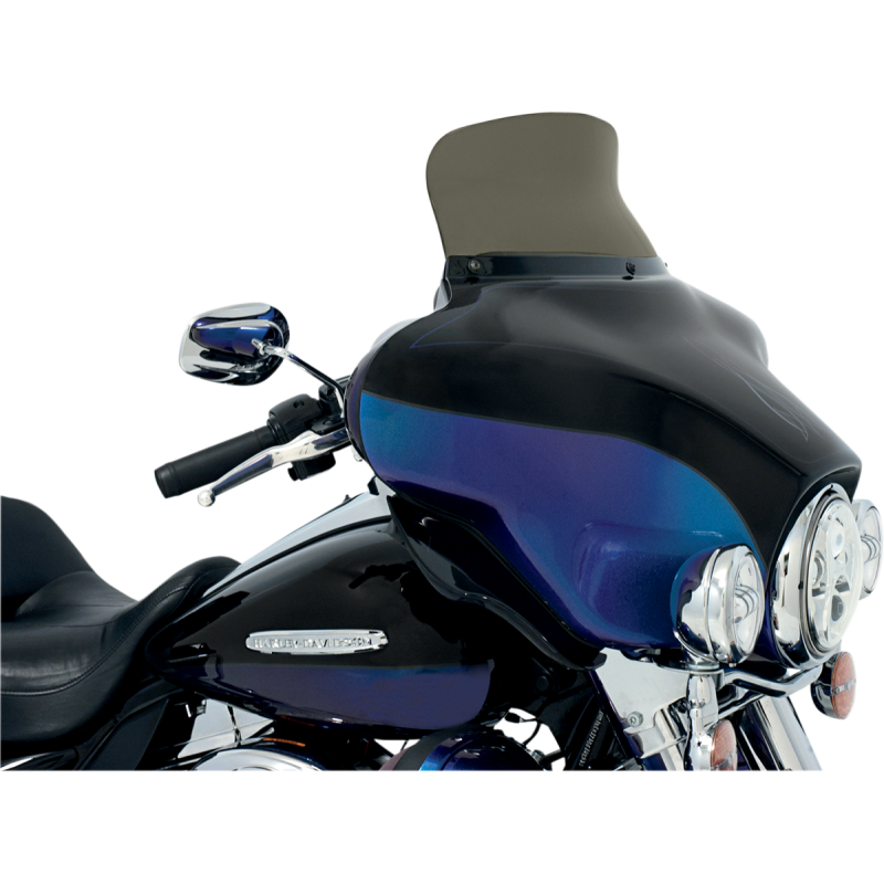MEMPHIS SHADES HD 6.5" FLH SPOILER WINDSHIELD SMOKE MEP8581