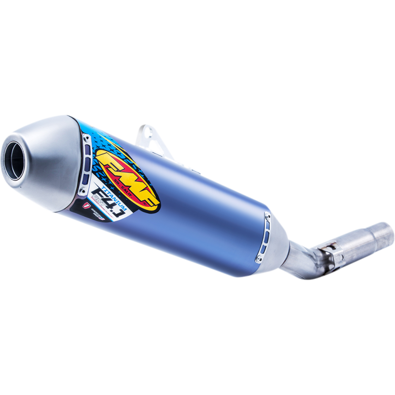 FMF 21-24 KX250F 4.1 RCT SLIP-ON TI W/CF EC 042396