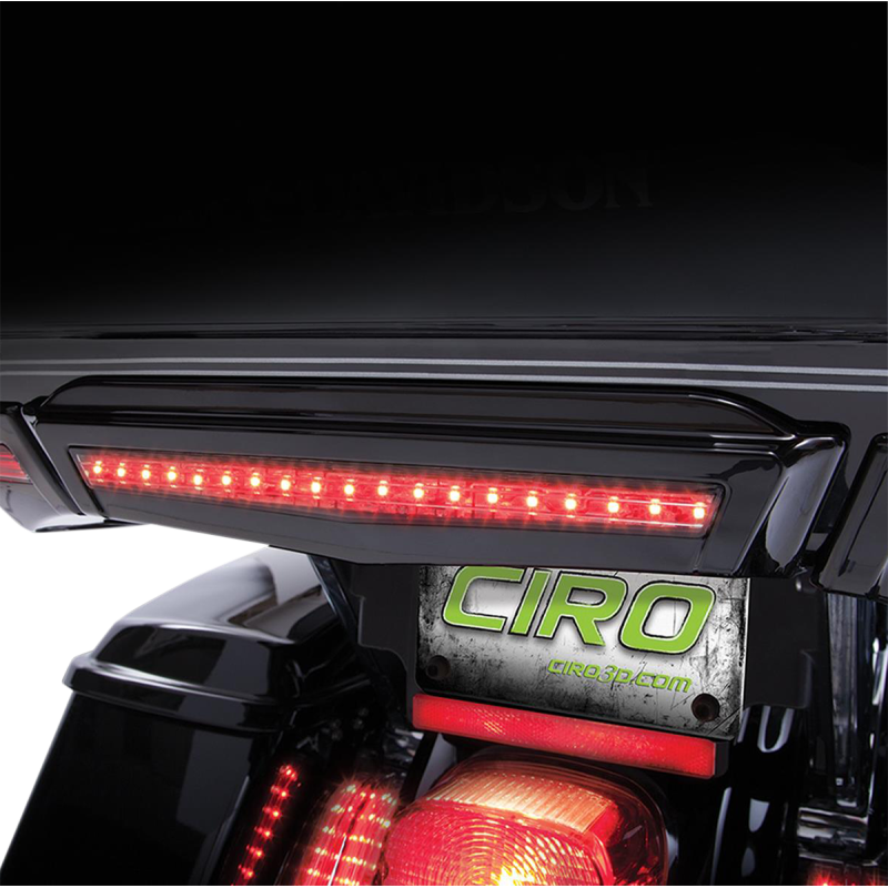 CIRO LLC 14-19 FLHT LIGHT BRAKE CENTER BLACK 40005