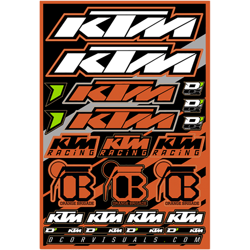 D'COR VISUALS DECAL SHEET KTM 40-30-100