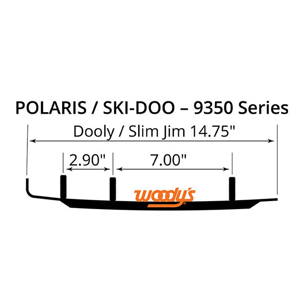 WOODY'S DOOLY CARBIDE RUNNER 6" SKI-DOO DS6-9350