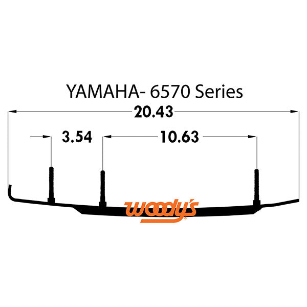 WOODY'S DOOLY CARBIDE RUNNER 6" YAMAHA DY6-6570