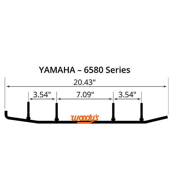 WOODY'S DOOLY CARBIDE RUNNER 6" YAMAHA DY6-6580