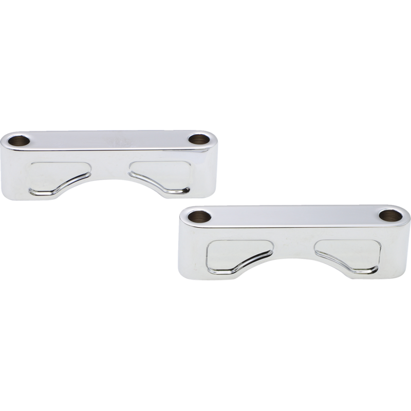 KLOCK WERKS 83-13 FLHT 21 CHR FRT FENDER BLOCKS KWFS-01-0102-C